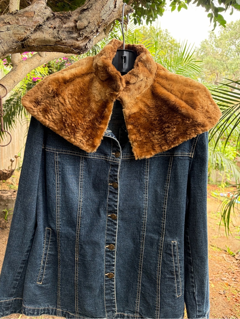 Buttersoft Genuine Sheared Beaver Fur Cape Collar Kids Fred Benioff 1940’s